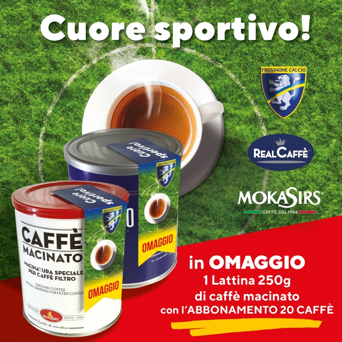 Cuore Sportivo Mokasirs e Real Caffè in collaborazione con il Frosinone Calcio